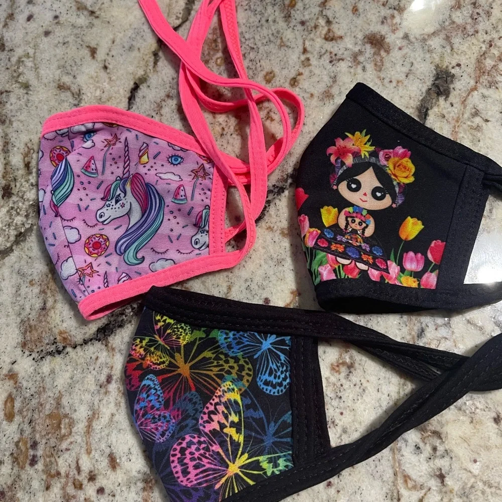 🦋 3 Kids Mask new no tags 😷